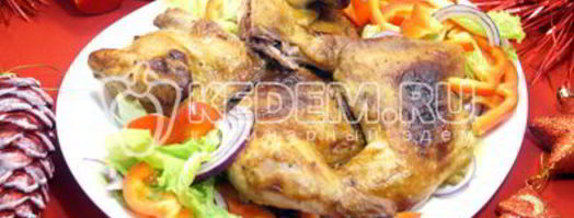 запеченный цыпленок с медово-горчичной корочкой. Шаг 10