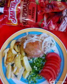 Запеченные куриные бедрышки