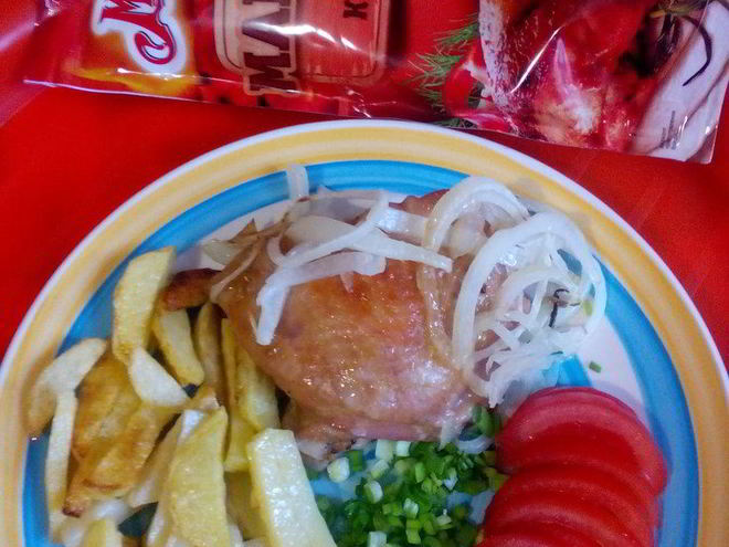 Рецепт запеченных куриных бедрышек