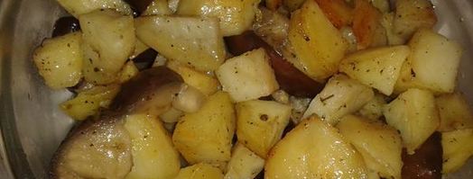 баклажаны с картофелем в духовке. Шаг 3