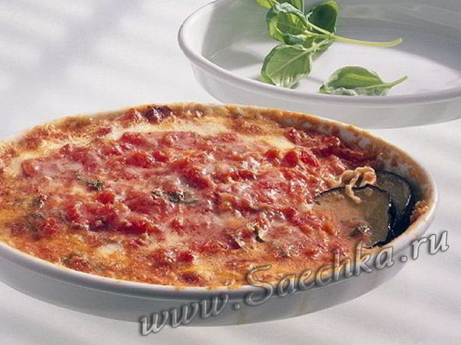 Рецепт баклажанов с мясом слоями