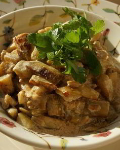 Баклажаны со сливками