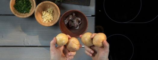 фаршированный картофель. Шаг 2