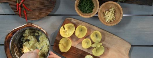 фаршированный картофель. Шаг 3