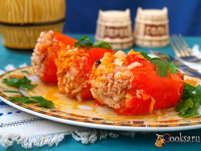Рецепт фаршированного перца с индейкой