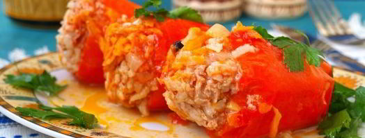 фаршированный перец с индейкой. Шаг 7