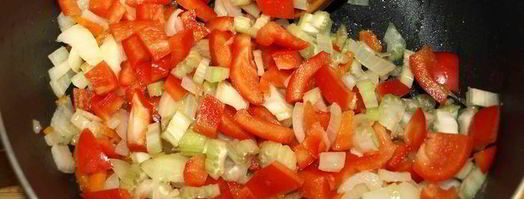 фасоль с овощами и яйцом. Шаг 2