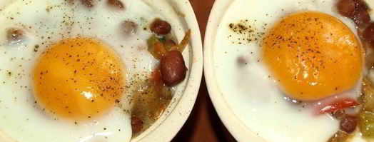 фасоль с овощами и яйцом. Шаг 8