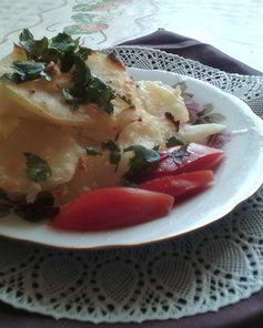 Гратен из запеченного картофеля