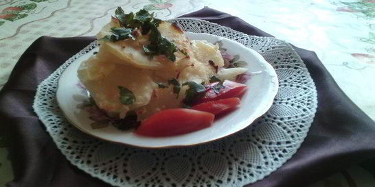 Гратен из запеченного картофеля