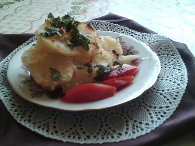 Рецепт гратен из запеченного картофеля