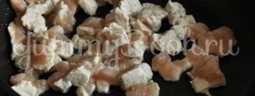 кабачки, фаршированные курицей и овощами. Шаг 4