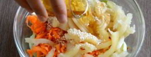 кабачки по-корейски. Шаг 7