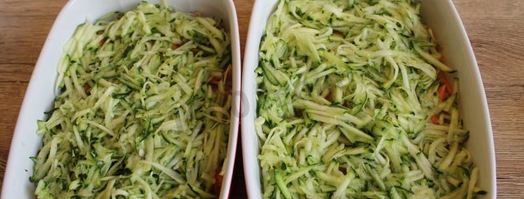 кабачки с фаршем и картофелем в духовке. Шаг 7