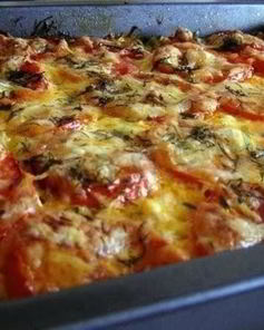 Кабачки с фаршем в духовке с помидорами