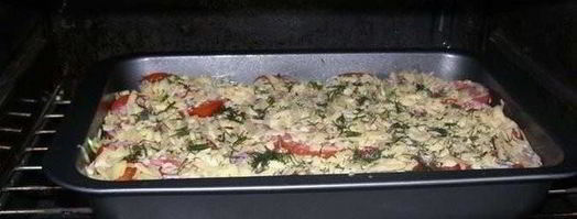 кабачки с фаршем в духовке с помидорами. Шаг 4