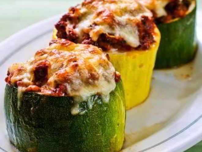 Рецепт кабачков с фаршем в мультиварке