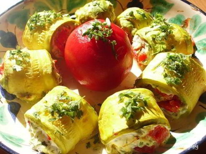 Рецепт кабачков с фаршем
