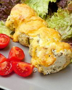 Кабачки с курицей в духовке