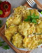 Кабачки в духовке с сыром и чесноком