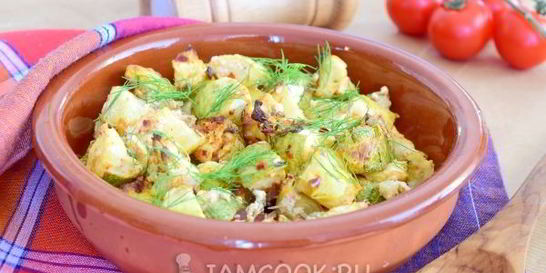 Кабачки в сметане в духовке