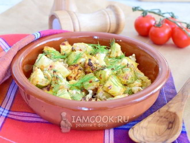 Рецепт кабачков в сметане в духовке