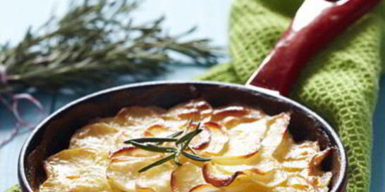 Картофельный гратен с белым вином