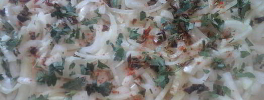 луковая катлама с тушеной уткой. Шаг 8