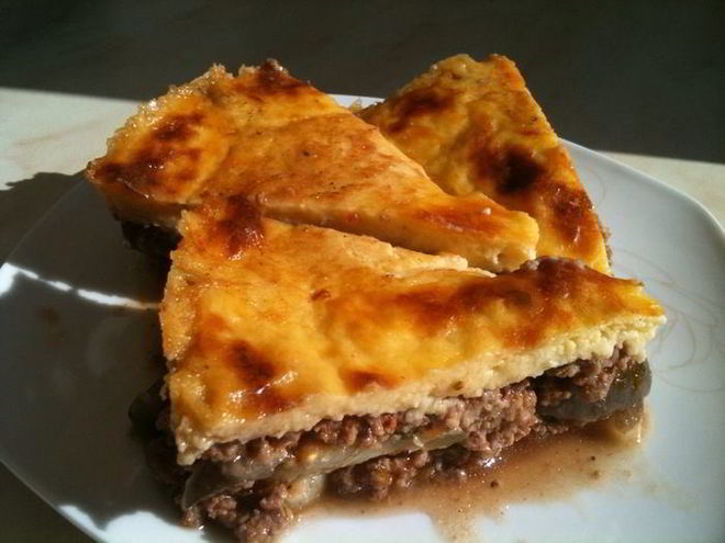Рецепт мусаки с соусом бешамель