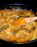 Овощи, тушенные в сметане