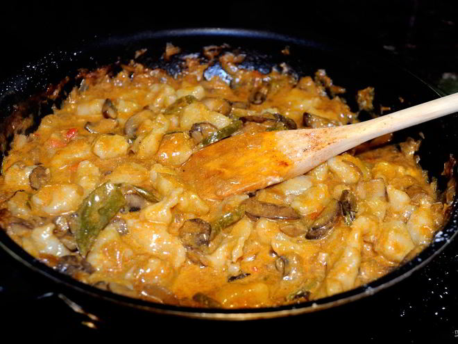 Рецепт овощей, тушенных в сметане