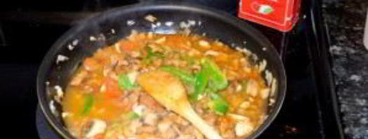 овощи, тушенные в сметане. Шаг 2