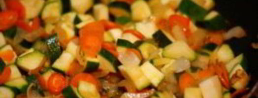 овощи, жареные на сковороде. Шаг 2