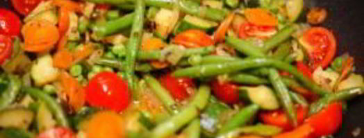 овощи, жареные на сковороде. Шаг 4