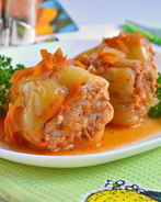 Перец фаршированный куриным фаршем в мультиварке