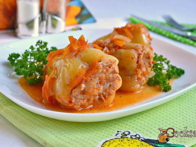 Рецепт перца фаршированного куриным фаршем в мультиварке