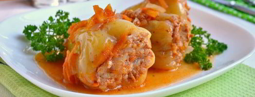 перец фаршированный куриным фаршем в мультиварке. Шаг 8