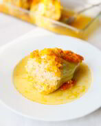 Перцы, фаршированные куриным фаршем и рисом