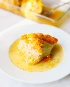 Перцы, фаршированные куриным фаршем и рисом