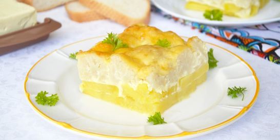 Цветная капуста с картошкой в духовке