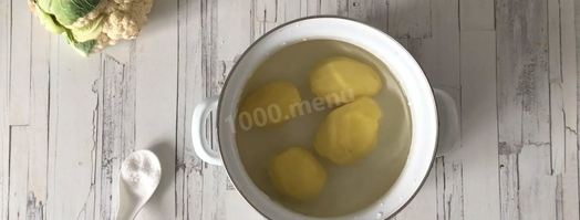 цветная капуста с картошкой в духовке. Шаг 2