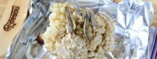 цветная капуста, запеченная целиком. Шаг 2