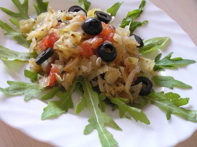 Рецепт тушеной капусты по-итальянски