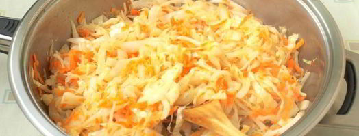 тушеные баклажаны с капустой. Шаг 3