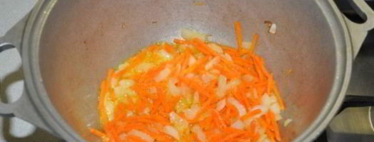 тушеные овощи с копченостями. Шаг 4