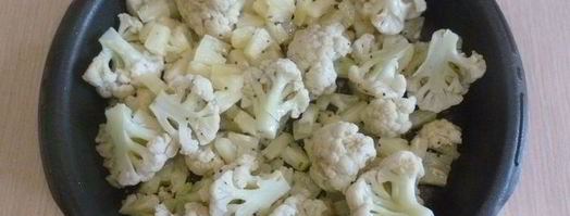 запеченная цветная капуста с ананасами и индийской заправкой. Шаг 2