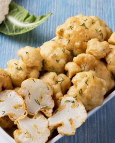 Запеченная цветная капуста в кляре