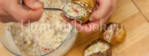 запеченный фаршированный картофель. Шаг 5