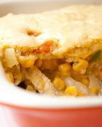 Запеченный картофель с кукурузой и курицей