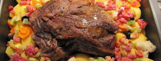 запеченный картофель с мясом для праздничного стола. Шаг 4